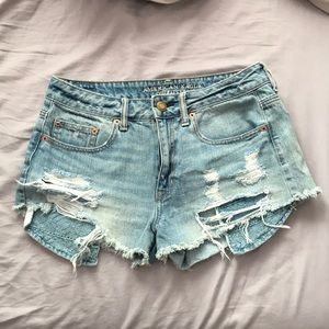 American Eagle “High-rise festival” Jean shorts. US size 8.
